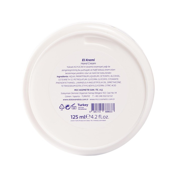 Nemlendirici Lavanta El Kremi 125 ML