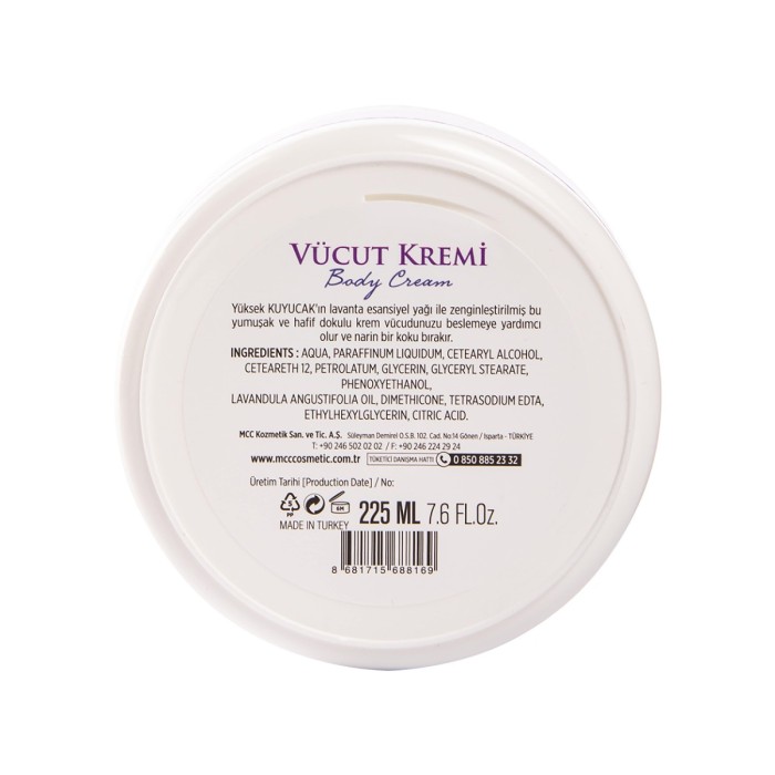 Lavanta Vücut Kremi 225 ML
